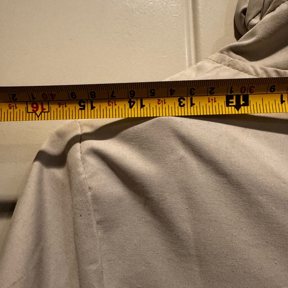 Model France Beige Button-Up Jacket - Picture 10 of 11